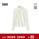 森馬（Semir）商場(chǎng)同款|長(cháng)袖T恤女2025冬裝立領(lǐng)半拉鏈修身分割磨毛101725101012