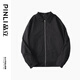 品立（PINLI）PINLI品立2025秋季新品男士通勤休閑夾克外套干部風(fēng)寬松茄克上衣 黑色 L L175 體重130-145斤