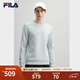 FILA 斐樂(lè )套頭衛衣男2025春季新款紅色針織套頭衫保暖商務(wù)上衣 云灰綠-TQ XL 180/100A/XL