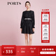 PORTS寶姿商場(chǎng)同款春季新品女裝連衣裙SD8D023PWA003 黑色 M (6)