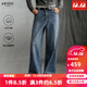 艾諾絲雅詩(shī)【商場(chǎng)同款】2025冬季新品復古丹寧純棉高腰直筒牛仔褲女40933286 牛仔蘭 M