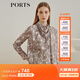 PORTS寶姿女裝 秋冬新品女裝氣質(zhì)優(yōu)雅上衣LL9B052LPS031 沙駝色印花 M (6)