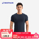 迪卡儂運動(dòng)T恤男士健身衣緊身衣力量訓練無(wú)縫修身T恤-5431323