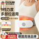 OUOUIIK德國品牌懶人甩脂肚肚機高頻抖抖機加熱腹部按摩器減腹震脂腰帶 白色甩肚機【4檔熱敷+9檔力度+6種模式+2000mah電池】