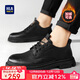 海瀾之家HLA男鞋百搭秋冬休閑鞋子男士低幫皮鞋男戶(hù)外工裝鞋男 0548黑色42