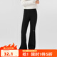 左西女童喇叭褲秋裝褲子兒童春秋季修身瑜伽褲2026新款女孩鯊魚(yú)褲 黑色 130 建議身高130cm左右