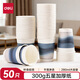 得力（deli）紙杯一次性杯子超厚金標紙杯商務(wù)家用水杯藍色250ml【50只】