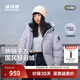 波司登（BOSIDENG）25新款羽絨服短款男女情侶款90絨時(shí)尚運動(dòng)加厚連帽保暖面包服 灰紫檀6443 M 165/88A 體重約110-120斤