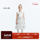 little MO&Co.童裝秋裝新款女童派對風(fēng)珠片繡無(wú)袖網(wǎng)紗連衣裙子