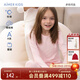 愛(ài)慕兒童（AIMER KIDS）校服神器【輕暖】棉秋衣秋褲兒童保暖內衣套裝男女童打底內衣透氣 輕暖【5~15℃】女-桃花粉 170