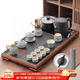 唐豐茶具套裝家用客廳輕奢高檔全自動(dòng)燒水壺一體式茶盤(pán)辦公室茶臺整套 騰山茶盤(pán)+汝窯圓滿(mǎn)常青藤西施壺14頭