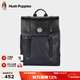 暇步士（Hush Puppies）男包雙肩包高檔商務(wù)男士大容量真皮背包電腦包時(shí)尚潮流通勤旅行包 午夜黑HA-1711861W-5720