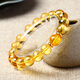 馨毅合成黃水晶手串12生肖本命佛手鏈情侶轉運佛珠手串男女款手鏈 生肖 牛 10毫米
