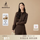 beanpole【新年禮物】100%綿羊毛   女士商務(wù)休閑風(fēng)時(shí)尚都市羊毛針織襯衫 栗色 S 160/84A