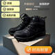 軍工勞保鞋春秋季男靴新款防砸防刺穿防水鋼頭耐磨安全防護鞋男鞋 黑色單鞋系帶款 【耐磨抗造】防砸防刺 40