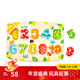 Hape拼圖玩具 木質(zhì)立體字母數字認知小抓手拼圖幼兒學(xué)習拼圖男孩女孩 數字啟蒙小抓手拼圖3-6Y