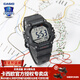卡西歐（CASIO）【新年禮物】男女電子表卡西歐小方塊情侶表學(xué)生兒童運動(dòng)潮流手表 AE-1600H-1AVPF琥珀黑