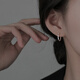 伊黛兒999銀針?shù)喪θΧh(huán)女2026新款耳圈高級感時(shí)尚耳飾實(shí)用生日禮物 【999銀】耳圈E4224