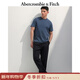 Abercrombie & Fitch【基礎多色T】經(jīng)典小麋鹿圖案棉質(zhì)短袖T恤25夏季男裝124-9235 深藍色 M (180/100A)