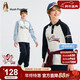 暇步士（Hush Puppies）童裝男童長(cháng)袖T恤大童學(xué)院風(fēng)POLO衫兒童打底衫 藏藍    170   