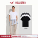 HOLLISTER經(jīng)典小海鷗圖案25夏3件裝棉質(zhì)正肩T恤男女裝324-5118 黑白灰 XL (180/116A)