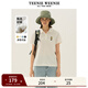 Teenie Weenie小熊女裝簡(jiǎn)約時(shí)尚夏季短袖POLO衫T恤多巴胺短款上衣 白色 165/M
