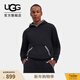 UGG秋季男士舒適連帽長(cháng)袖運動(dòng)衫休閑套頭衛衣外套女士通穿1147090 TARR | 焦黑色 XL
