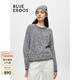 BLUE ERDOS針織衫女秋冬時(shí)髦雜色設計寬松保暖毛衣B246D0065 黑+白 170/88A/L
