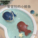世紀寶貝（babyhood）寶寶洗澡玩具嬰幼兒童游泳發(fā)條戲水玩具男女小孩子嬰兒生日禮物 小鯨魚(yú) 紅色+藍色