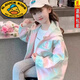 G.duck潮童裝女童春裝外套2025新款秋季洋氣中大童春秋款沖鋒衣女孩炸街 坐地兔外套 160 碼建議身高150cm左右