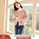 香影小香風(fēng)外套女短款2025秋冬新款羊羔毛風(fēng)小個(gè)子顆粒絨環(huán)保皮草 粉紅色 M