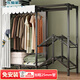 樂(lè )愛(ài)家衣柜免安裝全鋼架簡(jiǎn)易衣柜加粗鋼管出租房布衣柜學(xué)生家用臥室衣柜