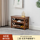 曼好時(shí)鞋架入戶(hù)門(mén)口多層家用換鞋凳簡(jiǎn)易鞋柜一體可坐穿鞋凳子進(jìn)門(mén)長(cháng)條凳 60雅韻平板鞋架【矮款】