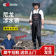 YogelTackle尼龍半身下水褲耐磨釣魚(yú)服連體防水服雨褲帶雨鞋涉水褲抓捕魚(yú)皮叉