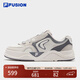FILA FUSION斐樂(lè )潮牌男鞋50-50 DX滑板生活鞋2025冬季新款休閑鞋 初雪白/雨朦灰色-PR 43