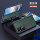 適用榮耀MagicVs2手機殼全包折疊屏鉸鏈一體支架防摔真皮雙殼磁吸 【碧璽綠-中軸鉸鏈款*自帶鋼化膜】 榮耀Magic Vs2