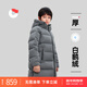 保姆鵝 【鵝絨】?jì)和鸾q服中大童長(cháng)款加厚外套寶寶保暖童裝冬[NG2671] 大象灰 150