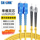 SK-LINK 光纖跳線(xiàn) ST-SC電信級單模雙芯SC-ST千兆萬(wàn)兆光纖線(xiàn)UPC尾纖 低煙無(wú)鹵 SK-TXSM-2STSC1M 1米