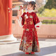 DOMIAMIAKIDS漢服女童馬面裙古裝冬季過(guò)年服拜年服套裝加厚兒童中國風(fēng)唐裝 《向陽(yáng)而生》三件套（送毛領(lǐng)） 130 （建議身高126-135cm/體重50-60斤）