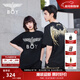 BOY LONDON【金翼鎖鏈】夏季短袖情侶款翅膀燙金潮牌涼感T恤N01918 黑印金N01918 經(jīng)典升級 XL