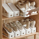 家の物語(yǔ)（KATEI STORY）日本鞋子收納神器放鞋疊鞋省空間雙層鞋托架鞋架分層鞋柜可調節