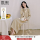 香影小香風(fēng)套裝女2026春新款一整套穿搭上衣半身裙法式兩件套早秋 米黃 M