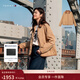 Tommy Hilfiger【雙面穿】25秋冬女裝燈芯絨鑲邊翻領(lǐng)菱格寬松棉服夾克外套 卡其色RBL L （推薦：130-140斤）