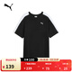 彪馬（PUMA）復古純棉修身經(jīng)典T7休閑短袖T恤男子運動(dòng)上衣 634786 黑色-01 L (180/100A)