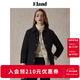 ELAND【三防】衣戀棉服女學(xué)院風(fēng)秋日華夫餅絎縫外套2025秋季新款 黑色(19)Black S 160