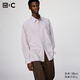 優(yōu)衣庫合作款/男裝女裝寬松襯衫/長(cháng)袖襯衣482453 71 淺藍紫色 M