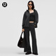 lululemon丨Brushed Softstreme 女士拉絨高腰闊腿褲 LW5IPEA 黑色 S