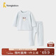 童泰（TONGTAI）寶寶秋衣套裝春秋季嬰兒衣服秋褲內衣睡衣家居服藍色90cm