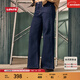 Levi's【補貼改褲】李維斯25年秋冬新款女士美式休閑318寬松闊腿牛仔褲 深藍色 27 (30)