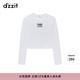 DZZIT地素長(cháng)袖T恤春秋簡(jiǎn)約精致感美感十足可愛(ài)女 白色 XS